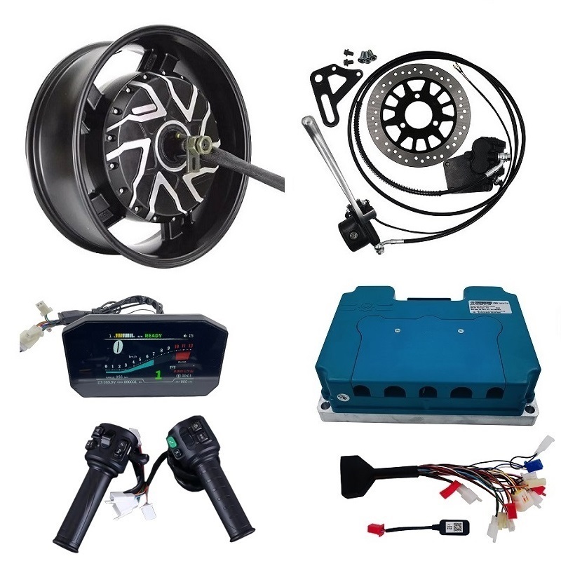 12000W Electric Motorcycle Hub Motor - Elektrische motorfiets naafmotor kits 6.0x17 inch,
